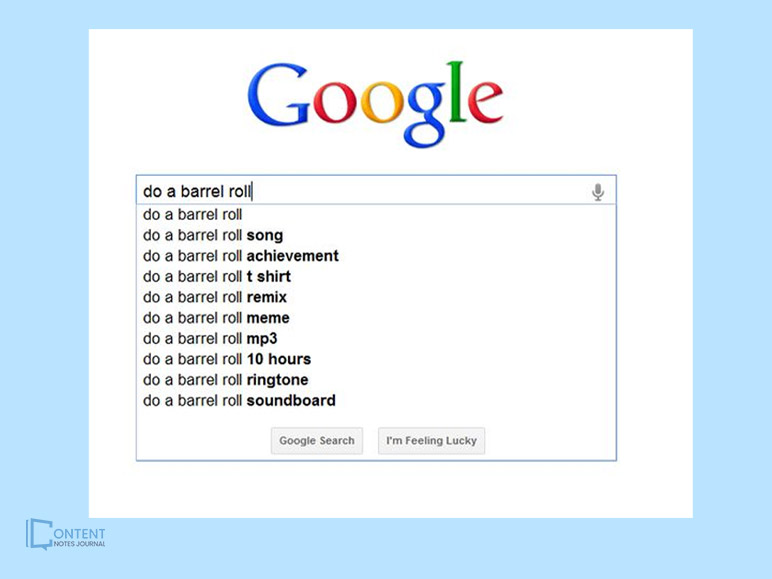 Do a Barrel Roll 20 times - Google do a barrel roll 20 times