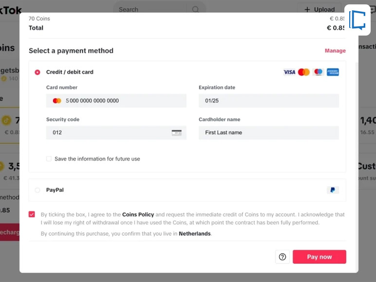 Process Of Purchasing The Coins