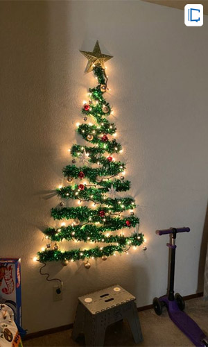 Wall Christmas Tree Decoration Ideas