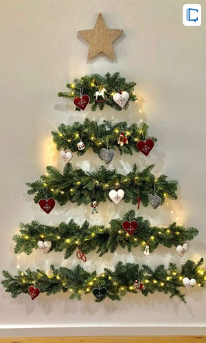 Wall Christmas Tree Decoration Ideas