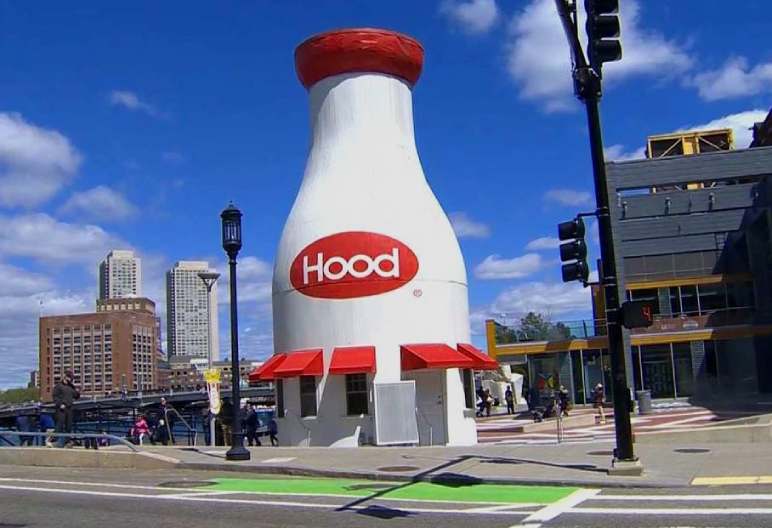 Hood Milk Bottle